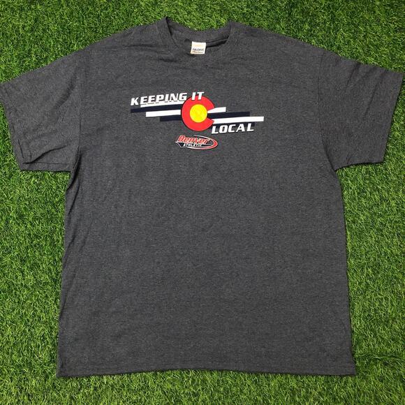 Men’s Blue Denver Athletic ‘Keeping It Local’ Graphic Tee - Picture 1 of 4